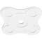 Ekena Millwork Luna Architectural Grade PVC Contemporary Ceiling Medallion, 24"OD x 3"ID x 8 1/4"C x 1"P CMP24LA-03000 - alternate 4